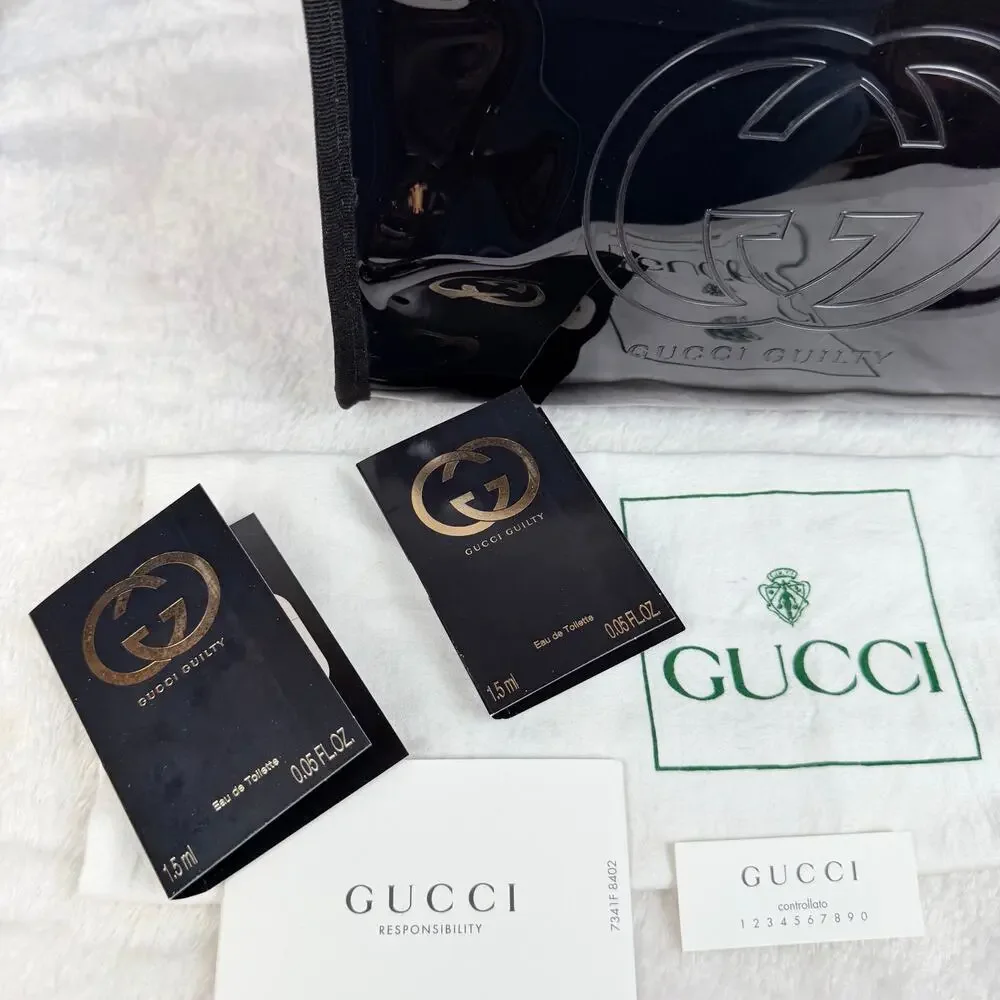 Gucci Guilty clear tinted parfum beauty count makeup crossbody bag with strap - Picture 15 of 16